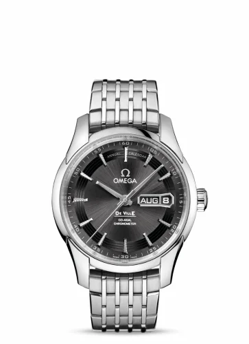 Omega De Ville Hour Vision Co-Axial Annual Calendar Stainless Steel / Slate / Bracelet 431.30.41.22.06.001 (43130412206001)